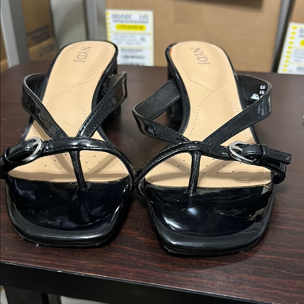 NYDJ Black Strappy Sandals
